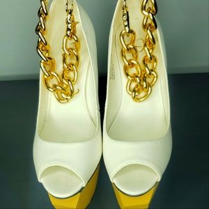 Privileged Black & White Platform Sandal